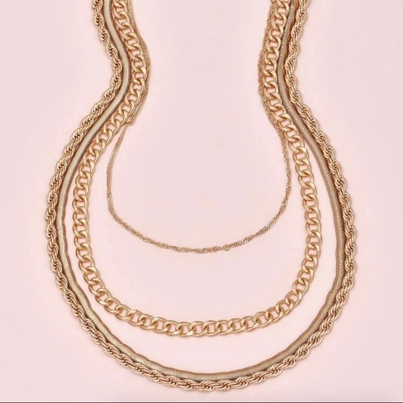 3/$30 Gold Layered Necklace - Picture 2 of 2